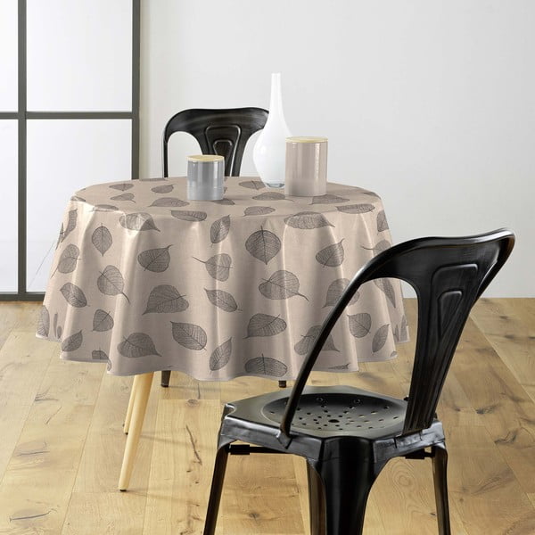 Ar mitru drānu noslaukāms galdauts ø 160 cm Feuillys – douceur d'intérieur-image-2