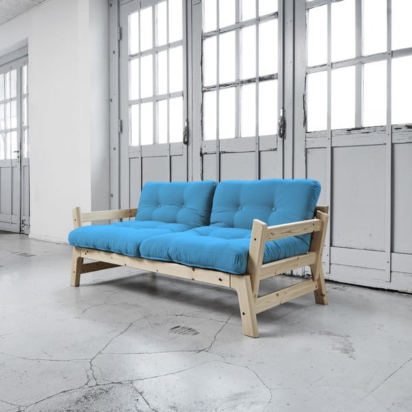 Dīvāns gulta Karup Step Natural/Horizon Blue