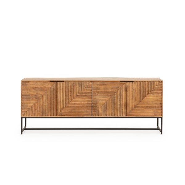 Dabīga toņa mango masīvkoka kumode 210x80x40 cm Nereida – MOME-image-3