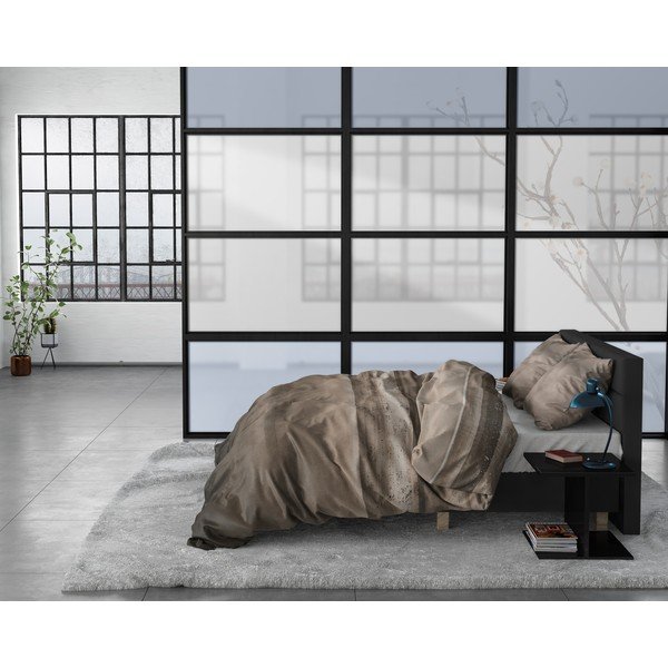 Brūna flaneļa gultasveļa Sleeptime Marcus Taupe, 140 x 220 cm-image-4