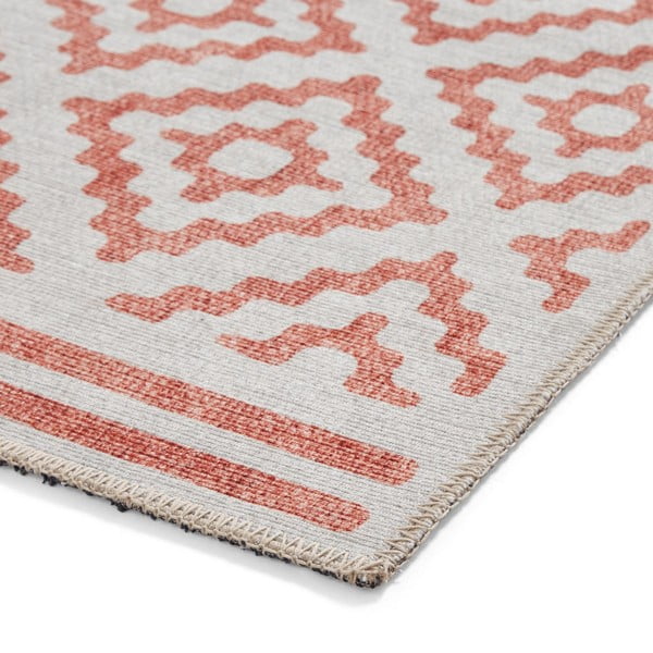 Oranžs mazgājams paklājs 152x230 cm Coral Orange – Think Rugs-image-4