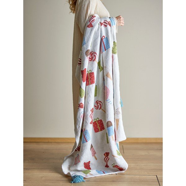 Balta bērnu sega 130x160 cm Sweets – Bloomingville Mini-image-1