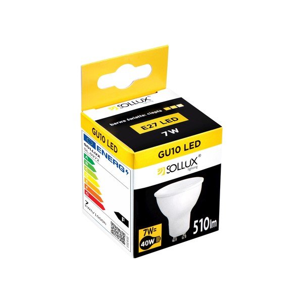 Silti balta LED spuldze ar GU10 spuldžu ietveri, 7 W – Sollux-image-1