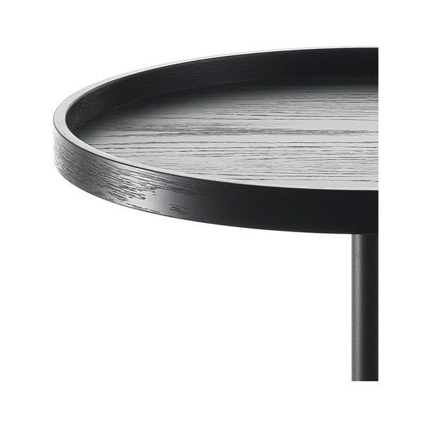Tomasucci Ambrogio melns sānu galds, ⌀ 46 cm-image-2