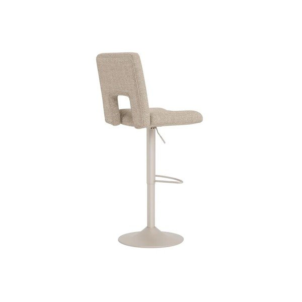Bēši polsterēti bāra krēsli ar regulējamu augstumu/grozāmi (2 gab.) (sēdekļa augstums 62 cm) Sylvia – Actona-image-4