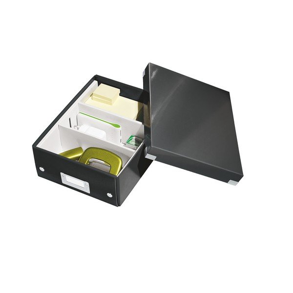 Melna kaste ar organizatoru Leitz Click&Store, garums 28 cm-image-3