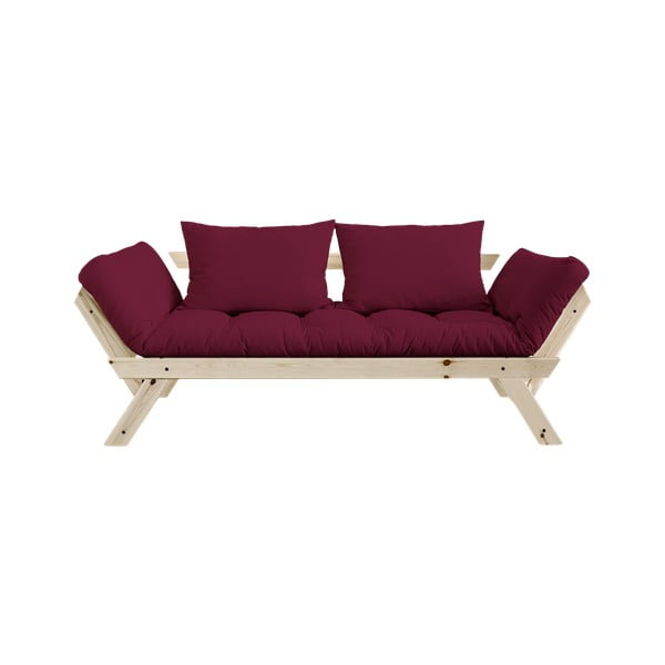 Izvelkamais dīvāns Karup Design Bebop Natural Clear/Bordeaux