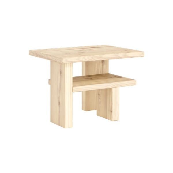 Priedes masīvkoka sānu galdiņš 34x45 cm Japan – Karup Design