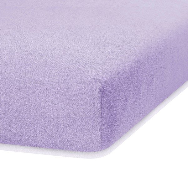Violets elastīgs palags divguļamai gultai AmeliaHome Ruby Siesta, 180/200 x 200 cm-image-2