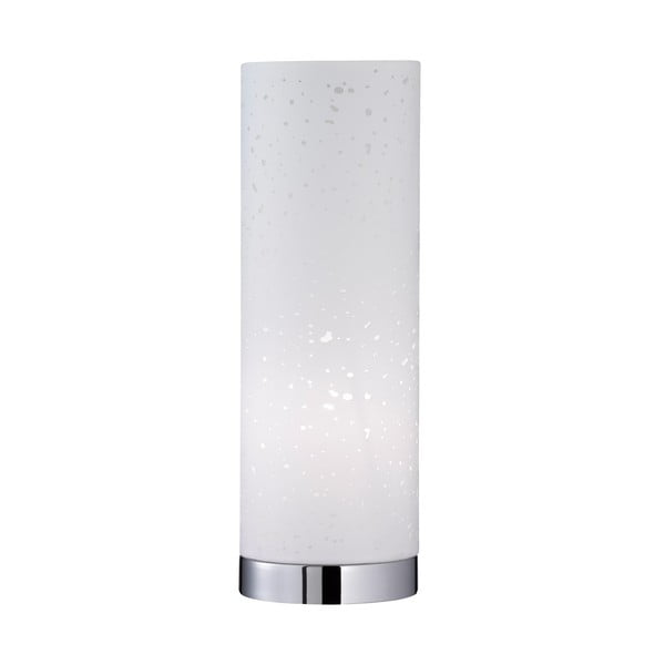 Balta galda lampa no auduma (augstums 35 cm) Thor – Fischer & Honsel