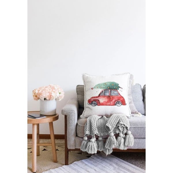 Spilvendrāna ar Ziemassvētku motīvu 43x43 cm – Mila Home-image-2
