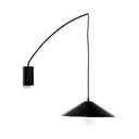 Melna sienas lampa ø 35 cm Kally – Kave Home