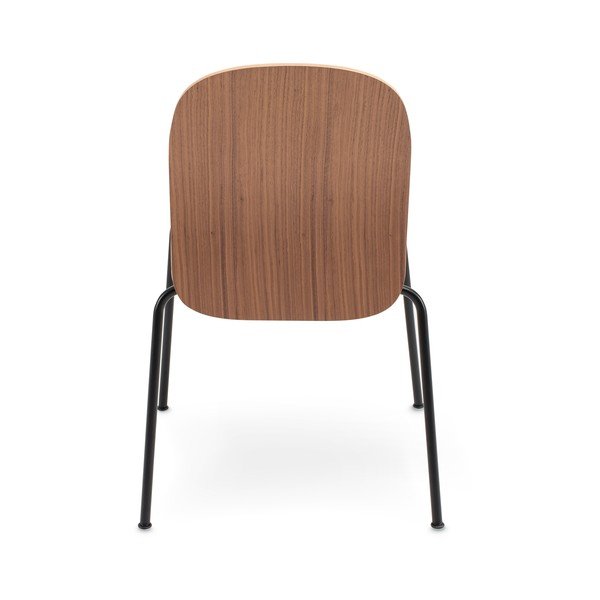 Brūni pusdienu krēsli saliekami vieni uz otra (2 gab.) ar riekstkoka imitāciju Book – Gazzda-image-3