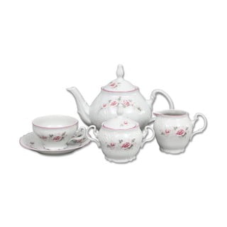 Porcelāna tējas komplekts ar rozetēm Thun Bernadotte