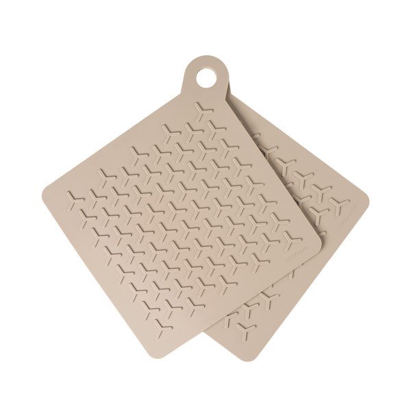 2 bēšas krāsas silikona paliktņu komplekts Blomus Nomad-image-2