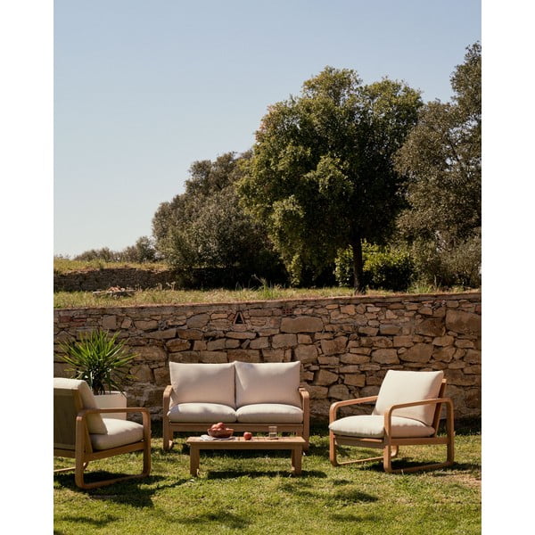 Dabīga toņa eikalipta masīvkoka žurnālgaldiņš 60x100 cm Sacaleta – Kave Home-image-2