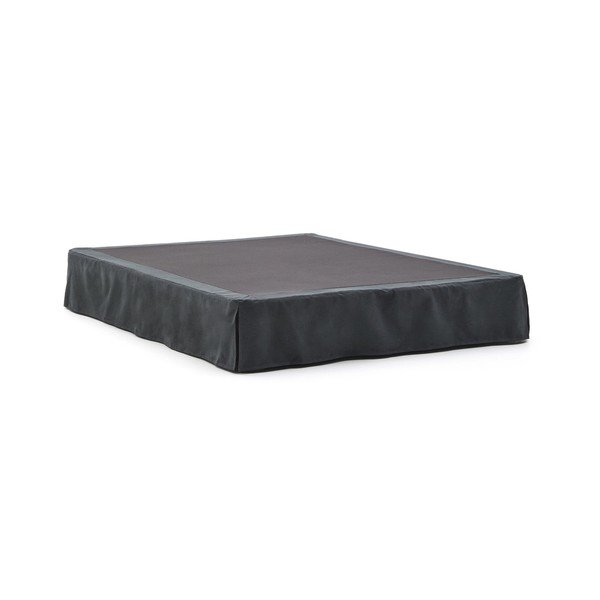 Antracīta pelēka polsterēta divvietīga gulta 150x190 cm Jaira – Kave Home