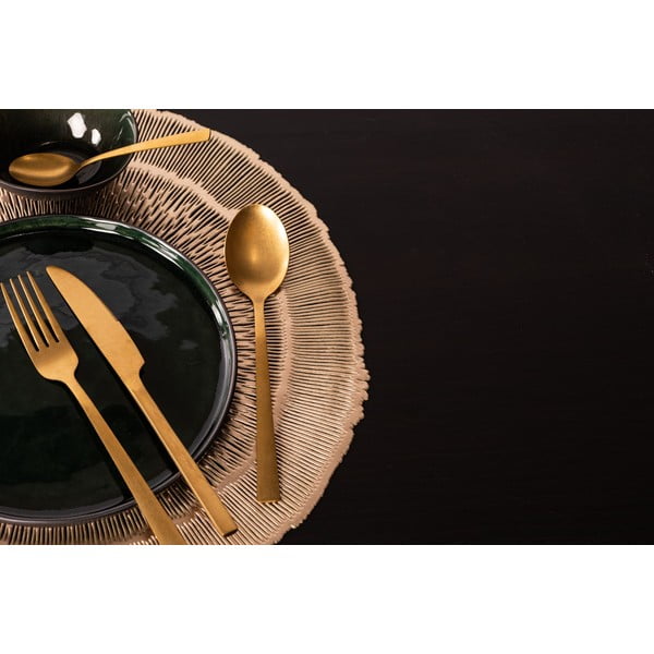 Zelta krāsas galda paliktnis Tiseco Home Studio, ⌀ 38 cm-image-1