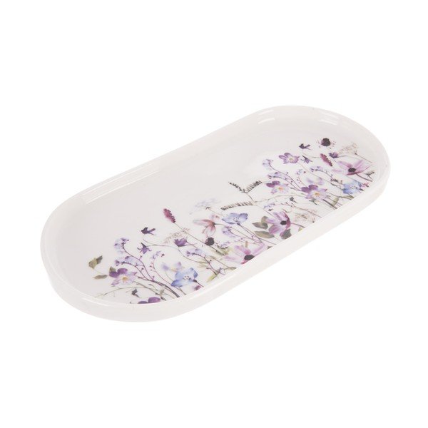 Balts/violets servēšanas porcelāna šķīvis Louka – Orion-image-2