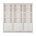 Balts priedes masīvkoka grāmatplaukts 222x223 cm Anita – Støraa