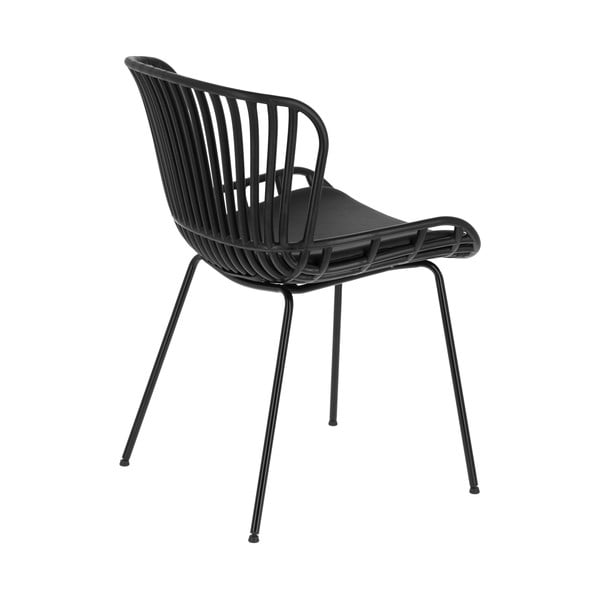 Melns dārza krēsls ar tērauda konstrukciju Kave Home Surpik-image-3