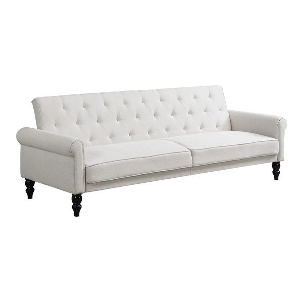 Krēmkrāsas regulējams/salokāms dīvāns 222 cm Tyne – Støraa-image-2