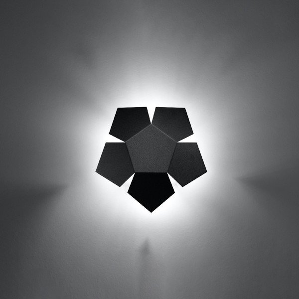Melna sienas lampa Izar – Sollux-image-2
