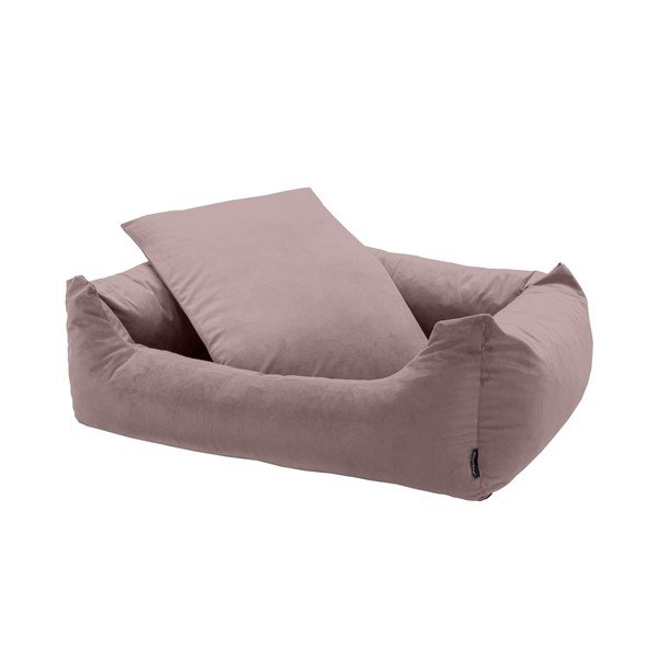 Rozā mājdzīvnieku gulta suņiem 100x80 cm – Madison-image-1
