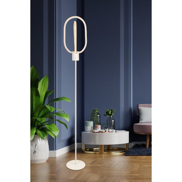 Balta LED stāvlampa (augstums 132 cm) Goktug – Squid Lighting-image-1