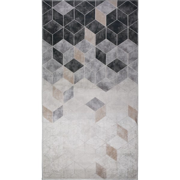 Pelēks/krēmkrāsas mazgājams paklājs 180x120 cm – Vitaus