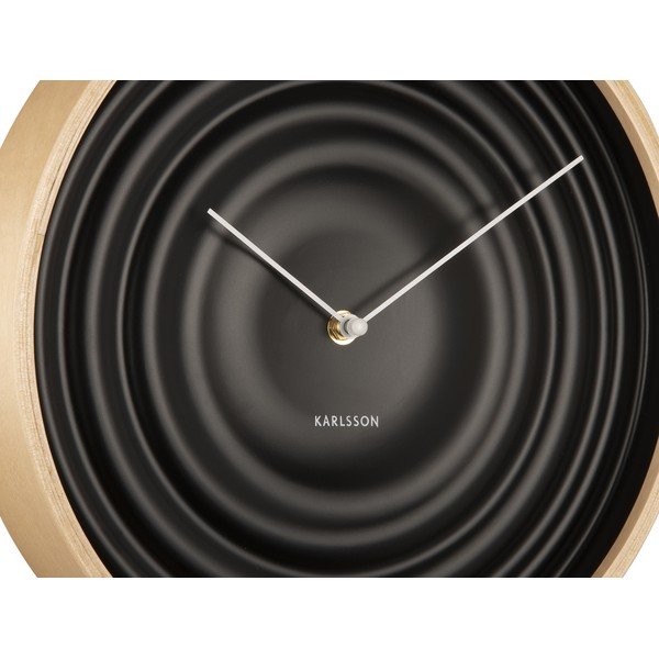 Melns sienas pulkstenis Karlsson Ribble, ø 31 cm-image-4