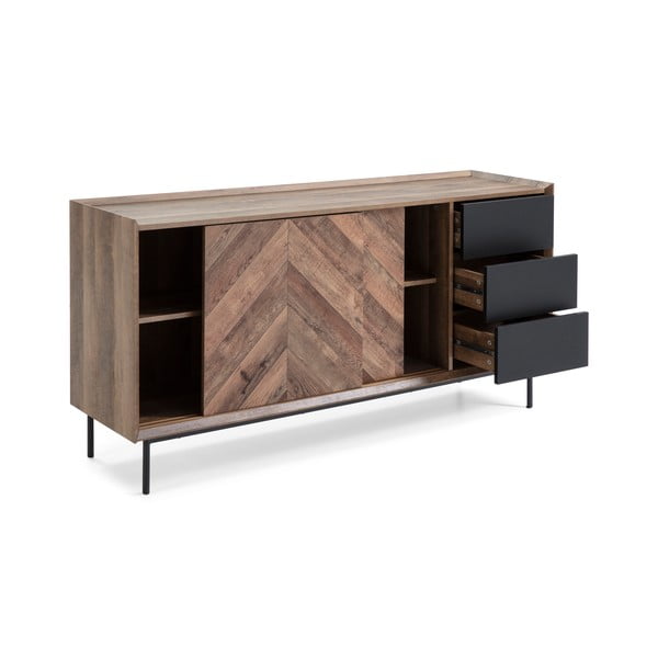 Kumode ar melnu ozolkoka imitāciju Utah – Marckeric-image-4