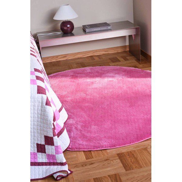 Rozā apaļš paklājs ø 160 cm Coral – Jotex-image-1