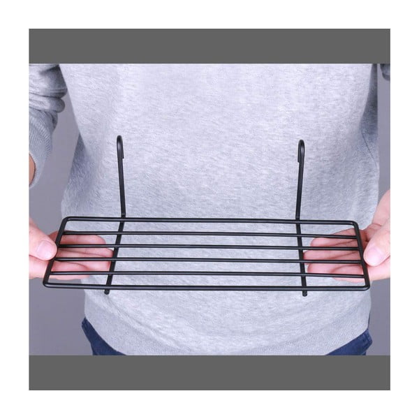 Melns papildu plaukts ziņojumu dēlim Reminder, garums 24 cm-image-1