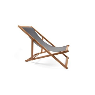 Pelēks saliekams dārza atpūtas krēsls no akācijas koka Bonami Essentials Deck