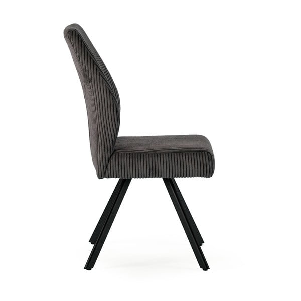 Tumši pelēki velveta pusdienu krēsli (2 gab.) Anibal – Marckeric-image-3