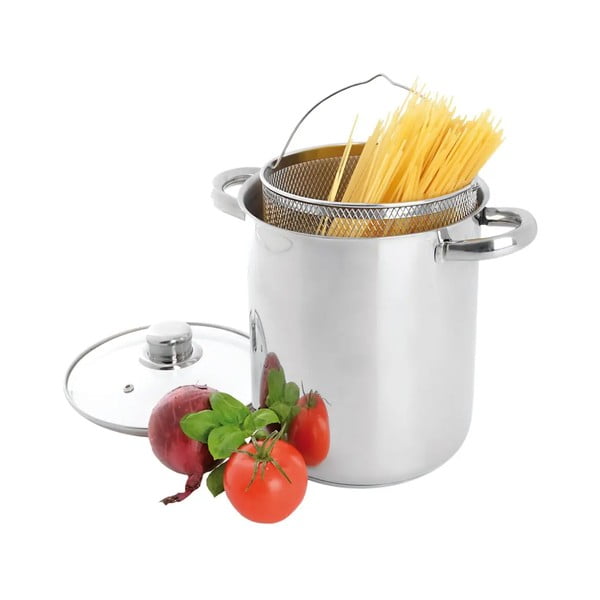 Nerūsējošā tērauda katls ar vāku indukcijai 4 l Anett – Orion-image-1