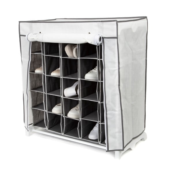 Melnbalts tekstilmateriāla apavu plaukts Compactor Shoes, 25 nodalījumi-image-2