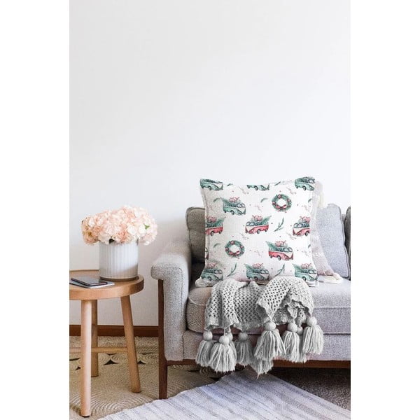 Spilvendrāna ar Ziemassvētku motīvu 43x43 cm – Mila Home-image-2
