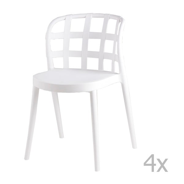 4 baltu ēdamistabas krēslu komplekts sømcasa Gina