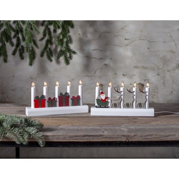 Sarkans/balts Ziemassvētku gaismas dekors ar vadu Julia – Star Trading-image-2