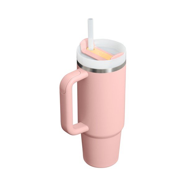 Persiku oranžs nerūsējošā tērauda termoss ar salmiņu 890 ml Quencher H2.O FlowState™ Tumbler Peach Rose – Stanley-image-2