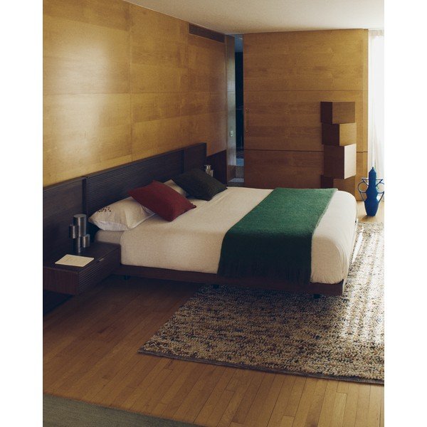 Brūna bērza masīvkoka divvietīga gulta ar redelēm 160x200 cm Norlen – Kave Home-image-1