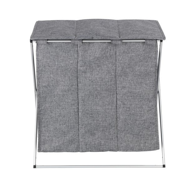 Wenko Trio pelēks 3 nodalījumu veļas grozs, tilpums 118 l-image-3