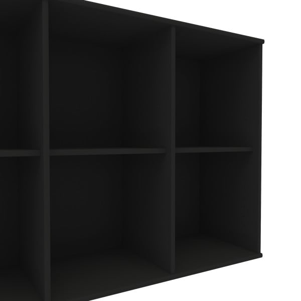 Melna moduļu plauktu sistēma 169x69 cm Mistral Kubus – Hammel Furniture-image-4