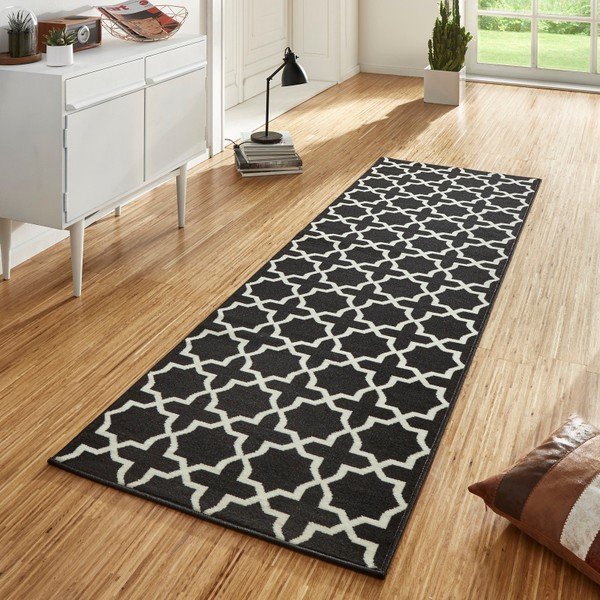 Melnbalts paklājs Hanse Home Basic Glam, 80 x 200 cm-image-1