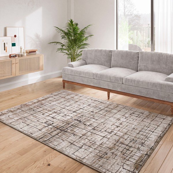 Pelēkbēšs paklājs 200x285 cm Ceres – Universal-image-1
