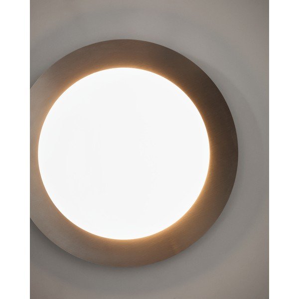 Pelēka LED sienas lampa ø 40 cm Novae – Kave Home-image-2