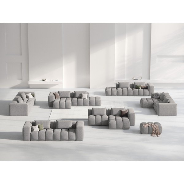 Pelēks stūra dīvāns (ar labo stūri/ar zvilni) Verona – Cosmopolitan Design-image-1