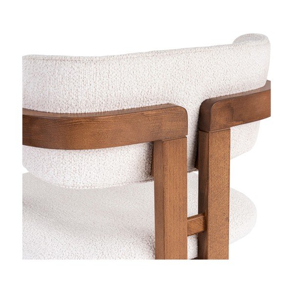 Balts ēdamistabas krēsls ar roku balstiem Toscana – Kalune Design-image-4